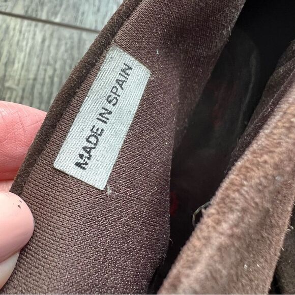 Pikolinos Brown Turin Suede Round Toe Ankle Bootie Size 37 Made in Spain Boots - Picture 8 of 10